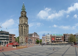 Normal_grote_markt_groningen_gemeente_martinitoren